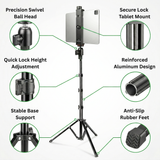 TabMount Tripod Kit - iPad Tripod Stand