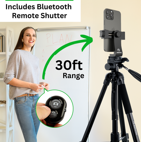 KobraTech UniMount 360: Supporto Universale Per Smartphone Con Treppiede E Telecomando Bluetooth Incluso