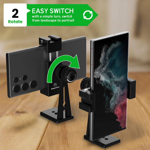 UniMount 360 Pro Metal Phone Tripod Mount KobraTech