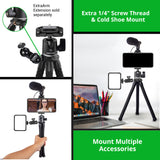 kobratech triflex pro flexible iphone tripod for phone and camera with bluetooth remote shutter