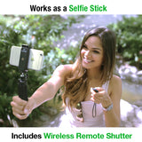 kobratech triflex mini iphone tripod selfie stick with bluetooth remote shutter